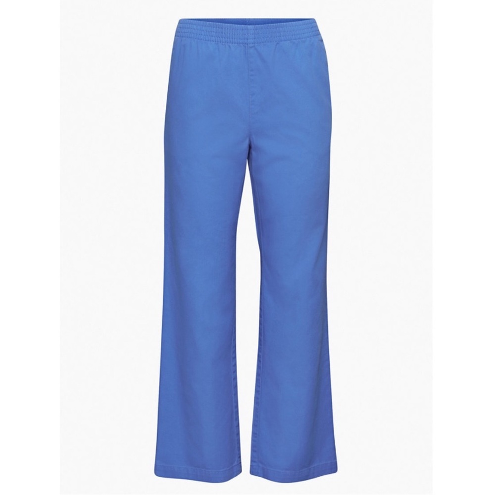 Aritzia TNA Christie Pants- Blue Cotton Straight